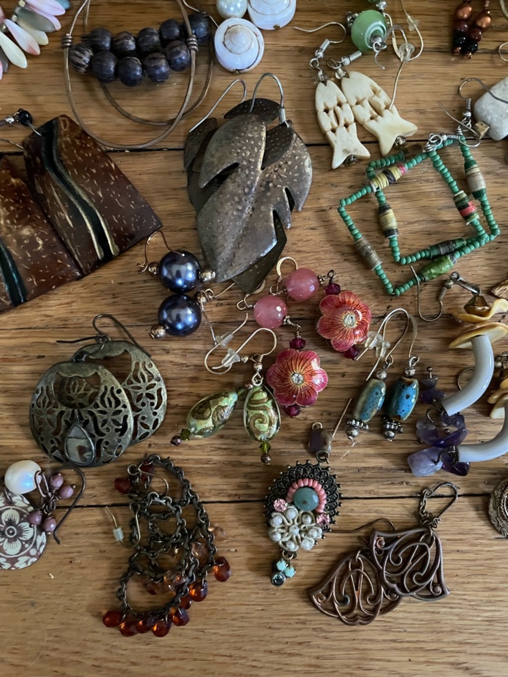 40+ Pairs of Earrings | Boho, Artisan Made - Picture 3 of 5